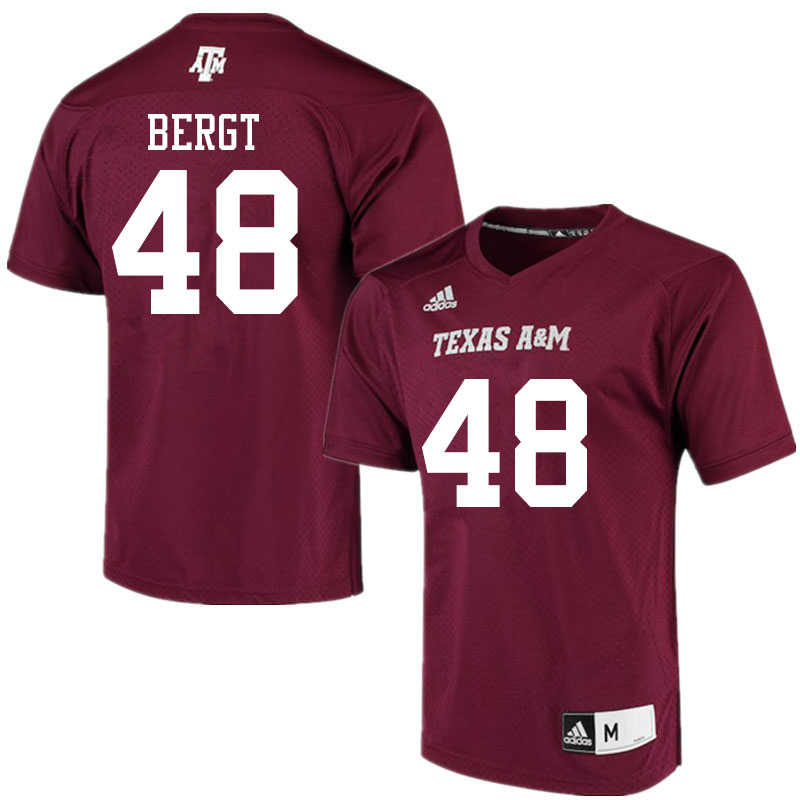 Men #48 Colton Bergt Texas A&M Aggies College Football Jerseys Sale-Maroon Alumni Player - Click Image to Close